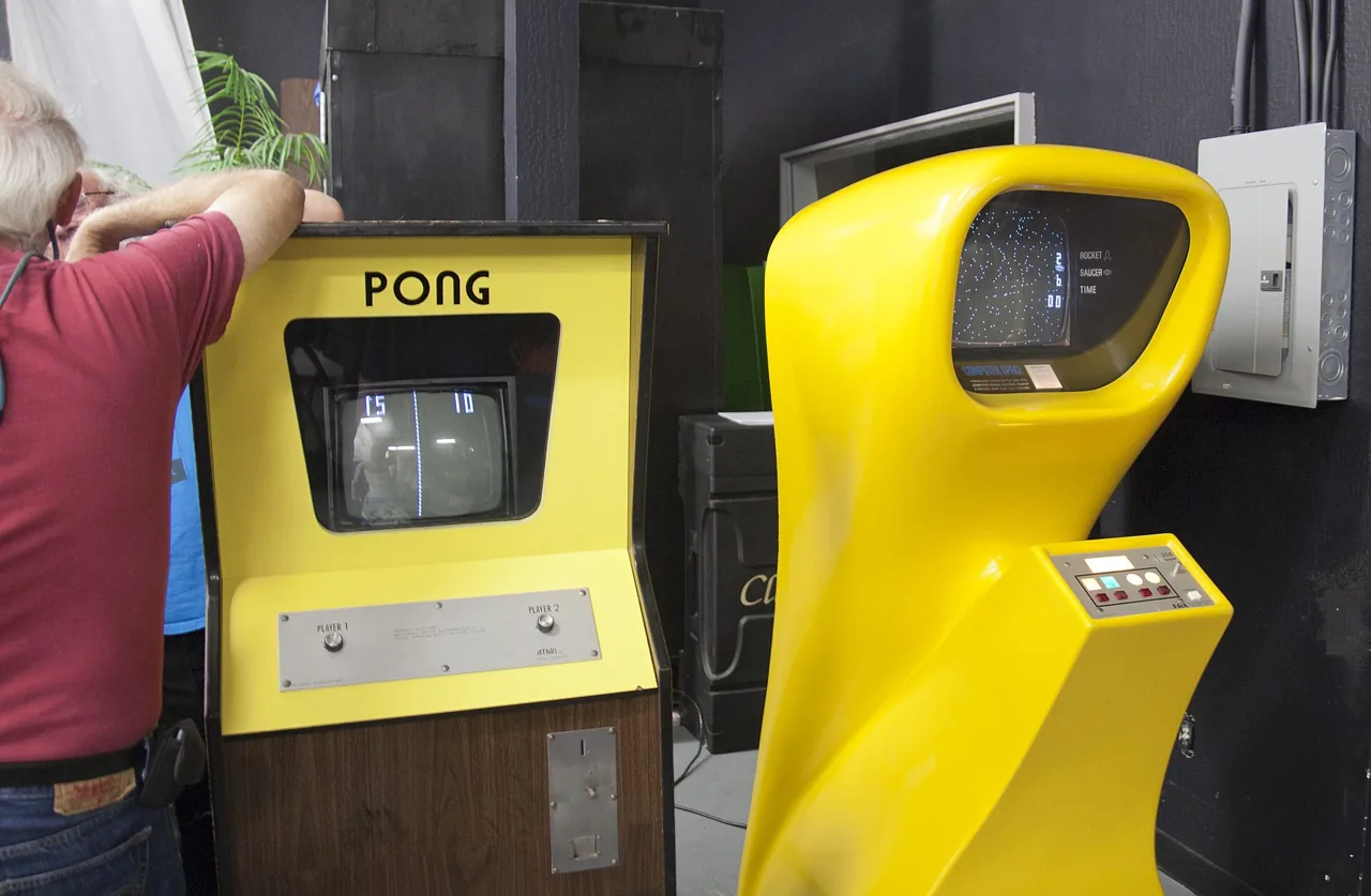 Atari pong, archival photo