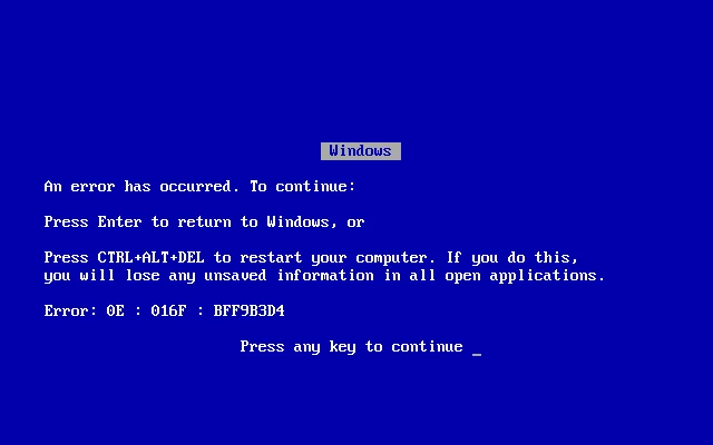 Windows windows-98, archival photo